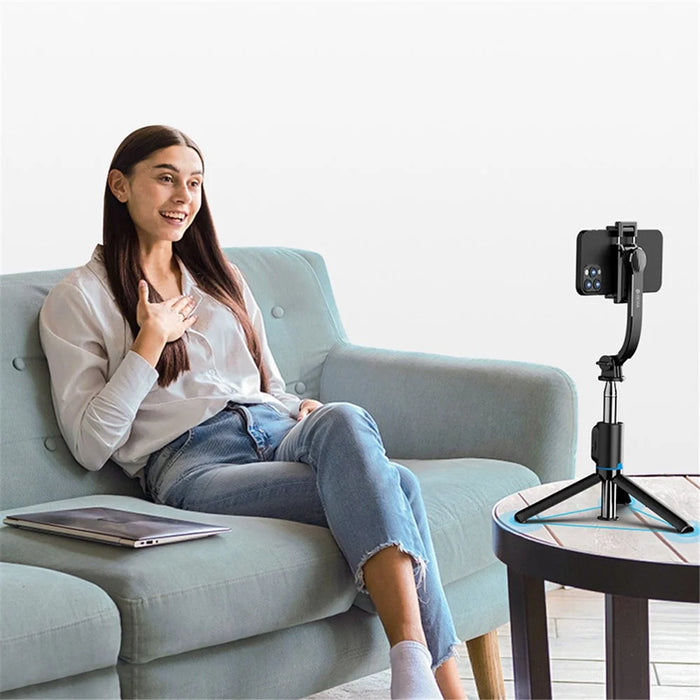 DEVIA C01 Extendable Phone Tripod Multifunctional Selfie Stick Phone Vlog Tripod Stand - 7