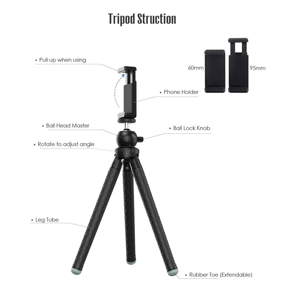APEXEL APL-JJ09 For GoPro Portable Vlogging Camera Mount Tripod Stand Holder - 2
