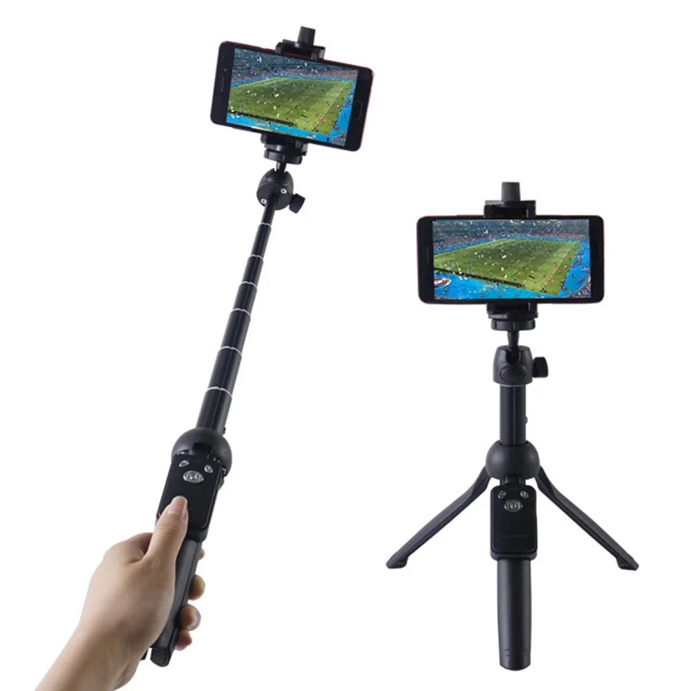 YUNTENG 9928N Bluetooth-compatible Remote Telescopic Tripod Stand Phone Clip Holder Selfie Stick - 2