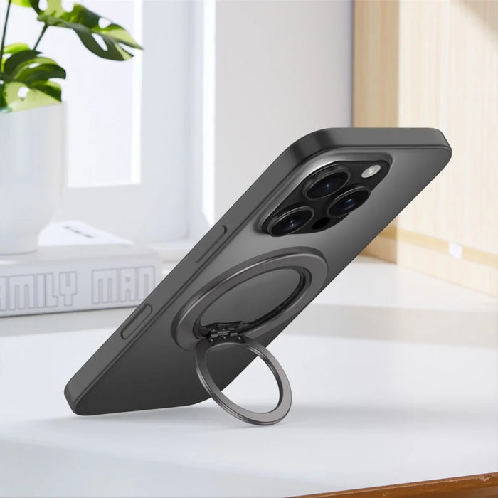 360° Strong Magnetic Rotating Stand Angle Adjustable Phone Holder Detachable - Grey - 2