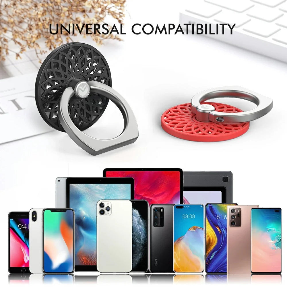 AHASTYLE ST13 Metal Ring Stand Phone Holder 360-Degree Adjustable Anti Drop Comfortable Grip - Purple - 2
