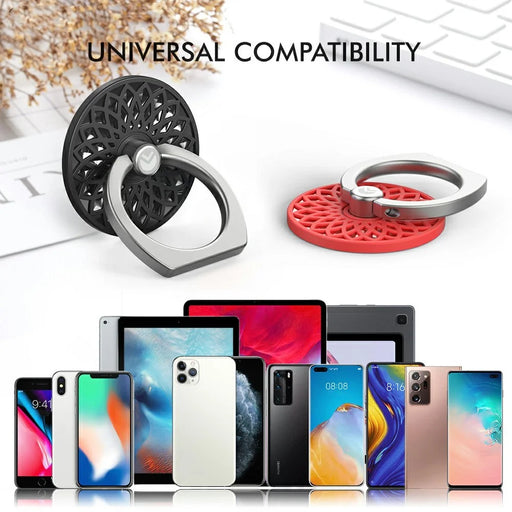 AHASTYLE ST13 Metal Ring Stand Phone Holder 360-Degree Adjustable Anti Drop Comfortable Grip - Purple - 2