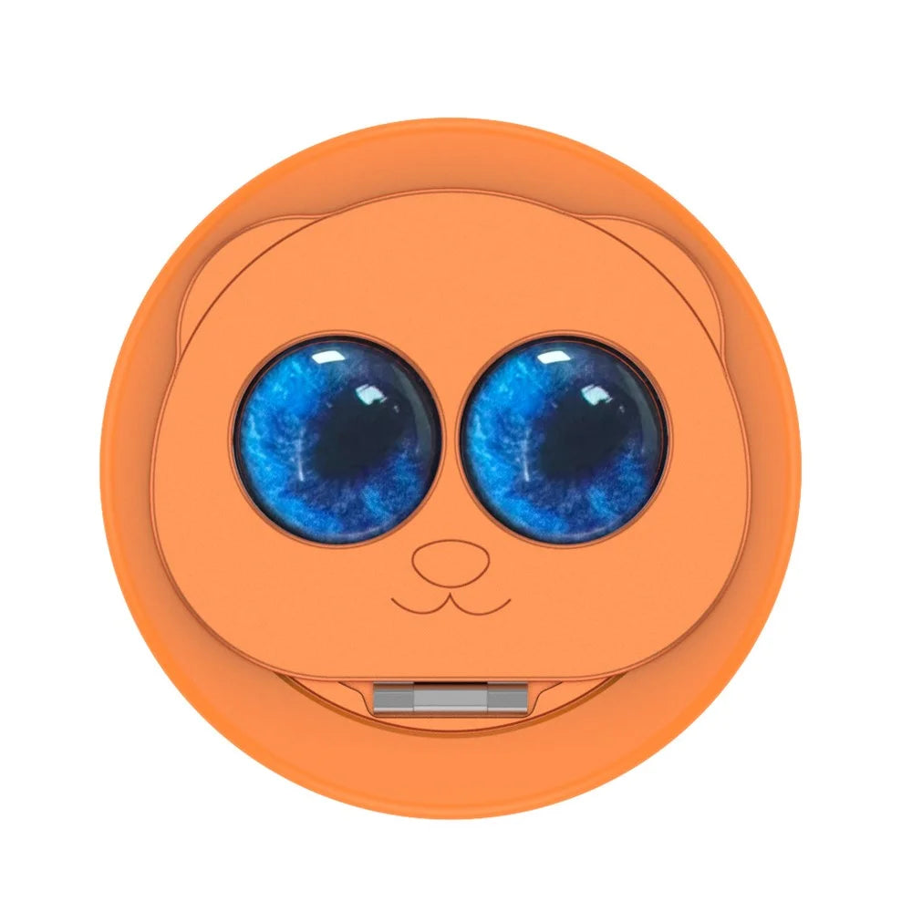 Panda Magnetic Foldable Stand 360° Strong Magnet Rotating Stress Relief Holder For All Flat Phone Cases or Phones - Orange - 2