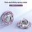 Tri-fold Phone Ring Kickstand Magnetic Ultra-thin Shiny Alloy Finger Ring Holder - Purple - 2