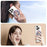 Tri-fold Phone Ring Kickstand Magnetic Ultra-thin Shiny Alloy Finger Ring Holder - Purple - 3
