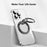 Double Ring Double Sided Magnetic Phone Ring Holder Ultra Strong Magnets 180° Flip Kickstand - Black - 7