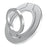 MP-38 Dual Ring Magnetic Phone Stand 125° Rotation Desktop Holder Double Sided Strong Magnet Phone Kickstand - Silver - 1
