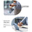 MP-38 Dual Ring Magnetic Phone Stand 125° Rotation Desktop Holder Double Sided Strong Magnet Phone Kickstand - Silver - 6