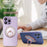 Glitter Magnetic Ring Holder Stand 360° Rotating Phone Grip Finger Ring Kickstand - Gold - 2