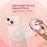 Glitter Magnetic Ring Holder Stand 360° Rotating Phone Grip Finger Ring Kickstand - Gold - 6