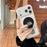 BP-1RH Magnetic Phone Stand PU Leather Push-Pull Ring Holder Foldable Grip for Smartphone - Yellow - 3