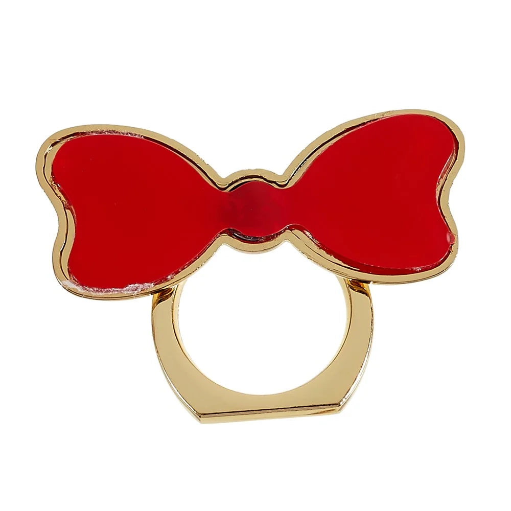 Cell Phone Ring Kickstand Butterfly Rotation Finger Kickstand Metal Ring Grip Compatible with Smartphone - Gold - 7