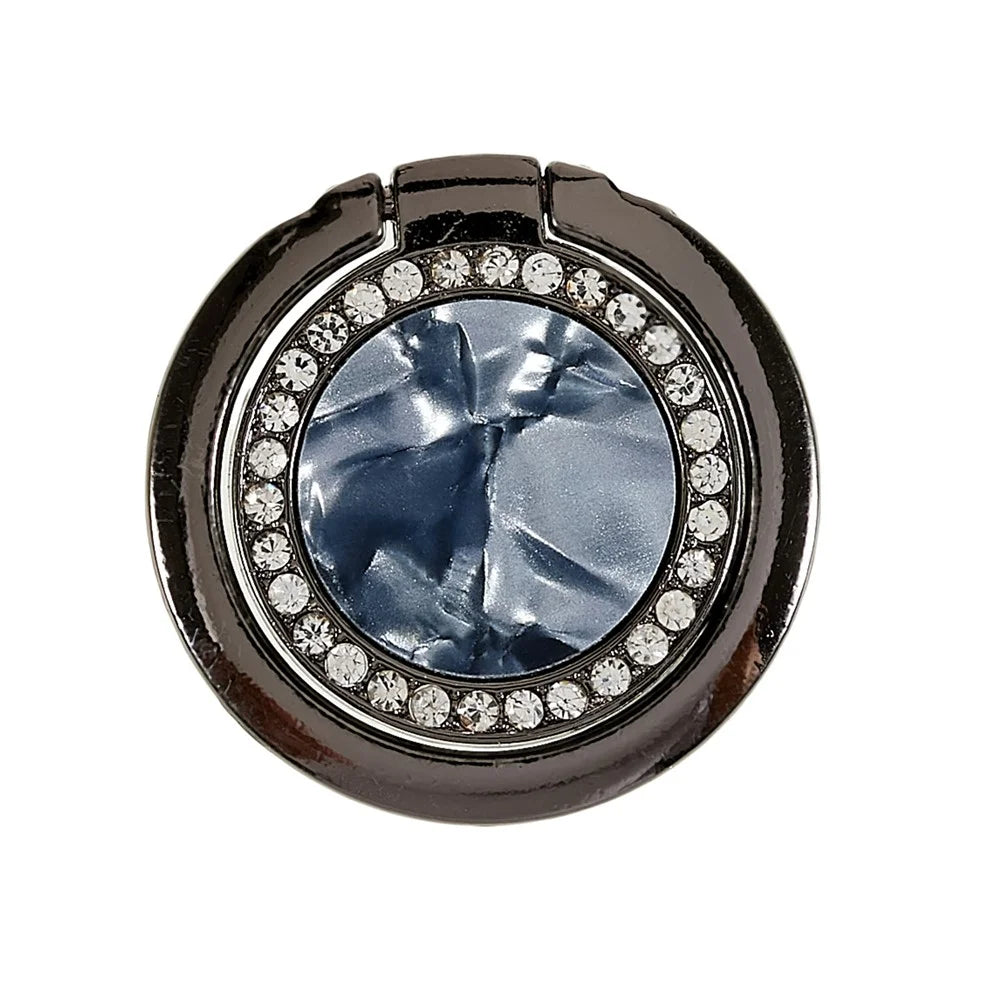 Bling Rhinestone Phone Ring Kickstand Holder Cell Phone Ring Grip Stand for Smartphones, Tablets - Black - 4