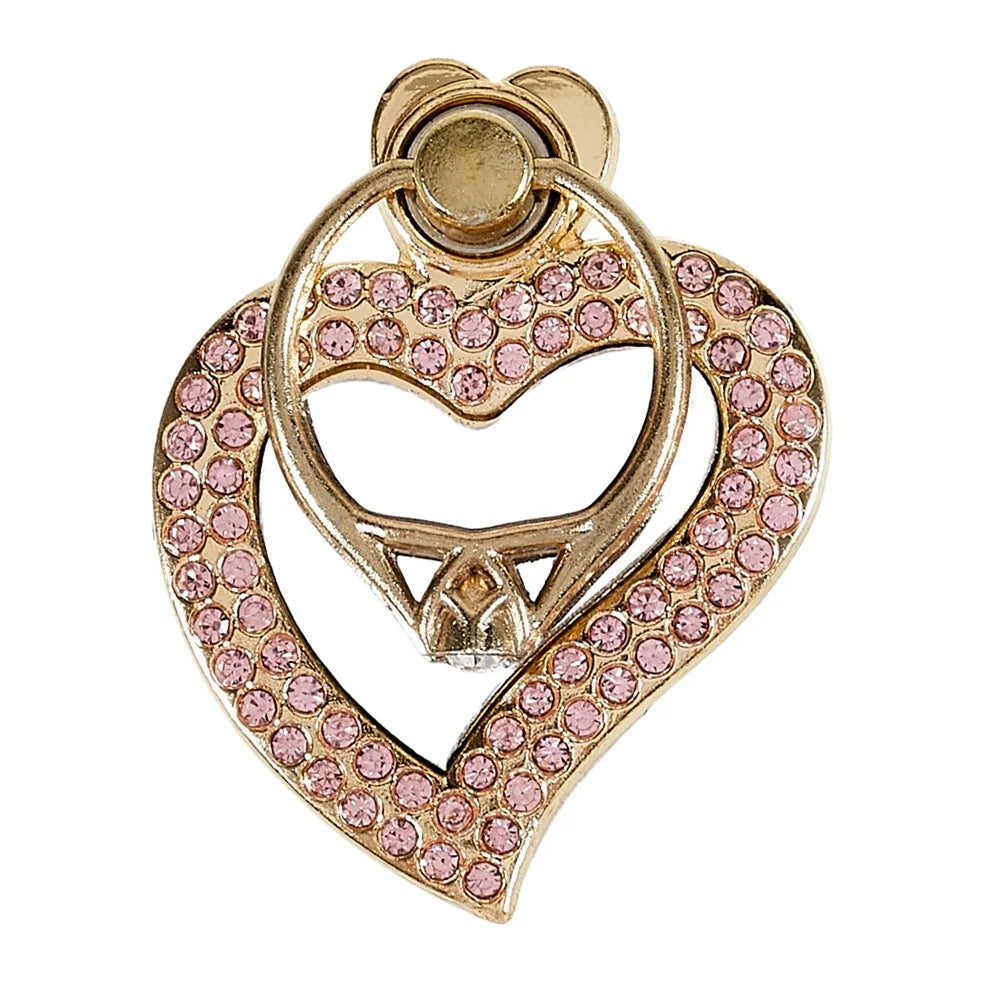 Mirror Finger Ring Holder Metal Cell Phone Grip Bracket Rotation Finger Ring Kickstand - Gold - 5