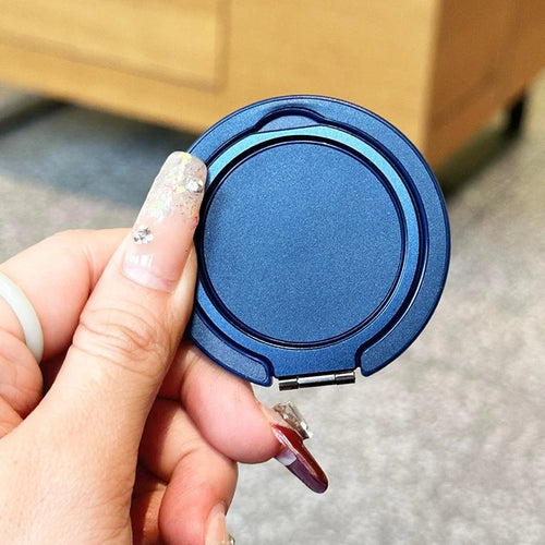 360 Degree Rotation Adhesive Finger Ring Kickstand - Blue - 1