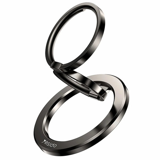 YESIDO C206 Double Ring Zinc Alloy Magnetic Folding Ring Kickstand for Mobile Phone - 1