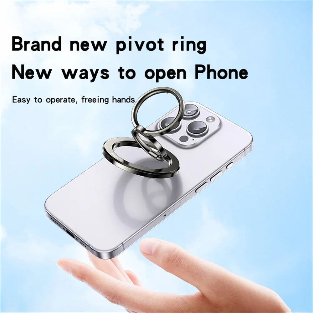 YESIDO C206 Double Ring Zinc Alloy Magnetic Folding Ring Kickstand for Mobile Phone - 3