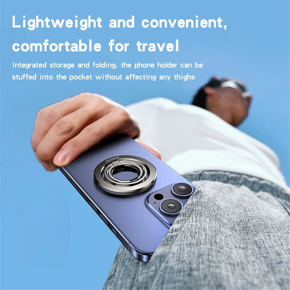 YESIDO C206 Double Ring Zinc Alloy Magnetic Folding Ring Kickstand for Mobile Phone - 6