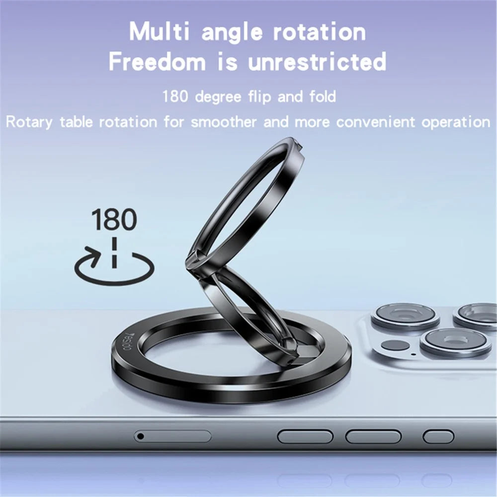 YESIDO C206 Double Ring Zinc Alloy Magnetic Folding Ring Kickstand for Mobile Phone - 7