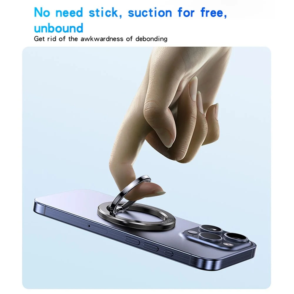 YESIDO C205 Phone Back Double-sided Magnetic Ring Holder Zinc Alloy Kickstand - 6