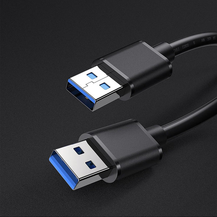 ESSAGER USB3.0 Male to Male Data Cable 0.5m - Black - 2