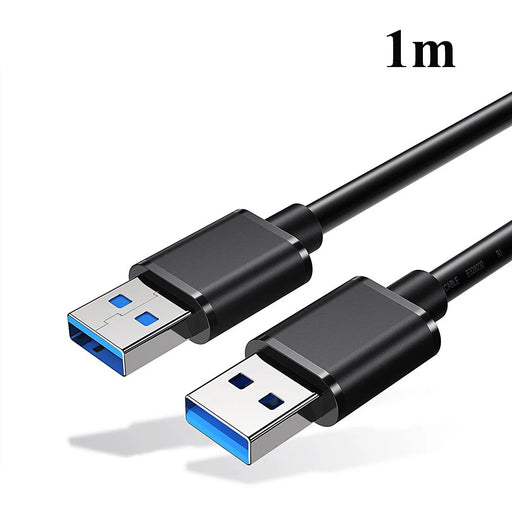 ESSAGER USB3.0 Male to Male Data Cable 1m - Black - 1
