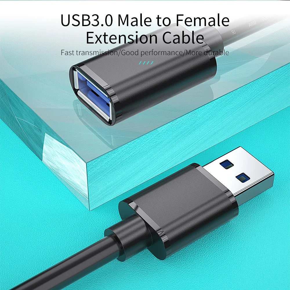 ESSAGER USB 3.0 Male to Female Extension Cable 2M - 2