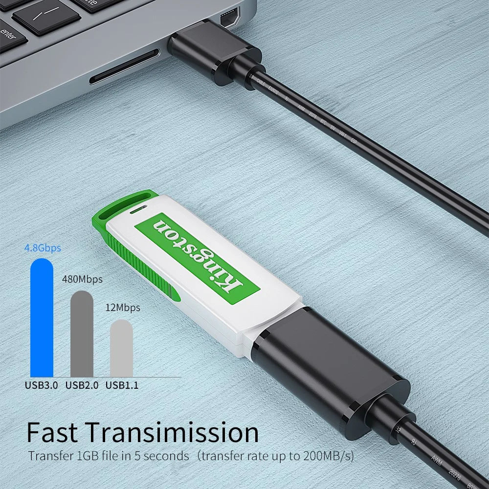 ESSAGER USB 3.0 Male to Female Extension Cable 2M - 4