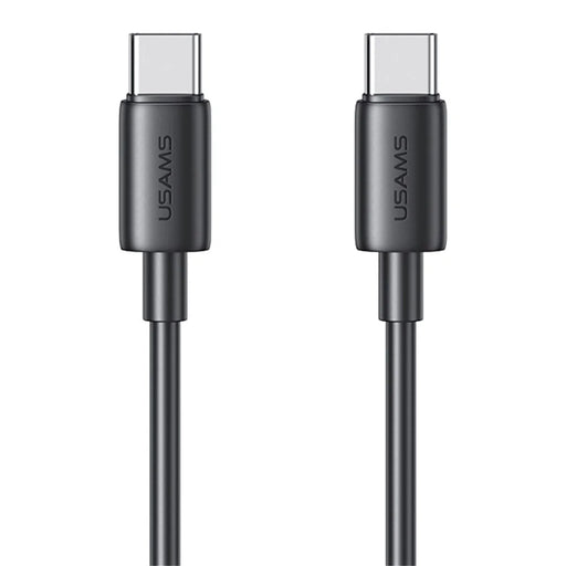 USAMS SJ711 YD Series 1m Type-C to Tуpe-C 60W Fast Charging Data Cable PVC Cord - Black - 1