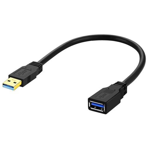 0.6m USB 3.0 Female to USB 3.0 Male Data Transfer Cable USB-A Extension Cord Anti-Wear PVC Line - 1