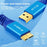 0.6m USB 3.0 Male to Micro USB 3.0 Male Braided Cable High Speed Data Transfer Charging Wire - 3