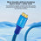 0.6m USB 3.0 Male to Micro USB 3.0 Male Braided Cable High Speed Data Transfer Charging Wire - 5