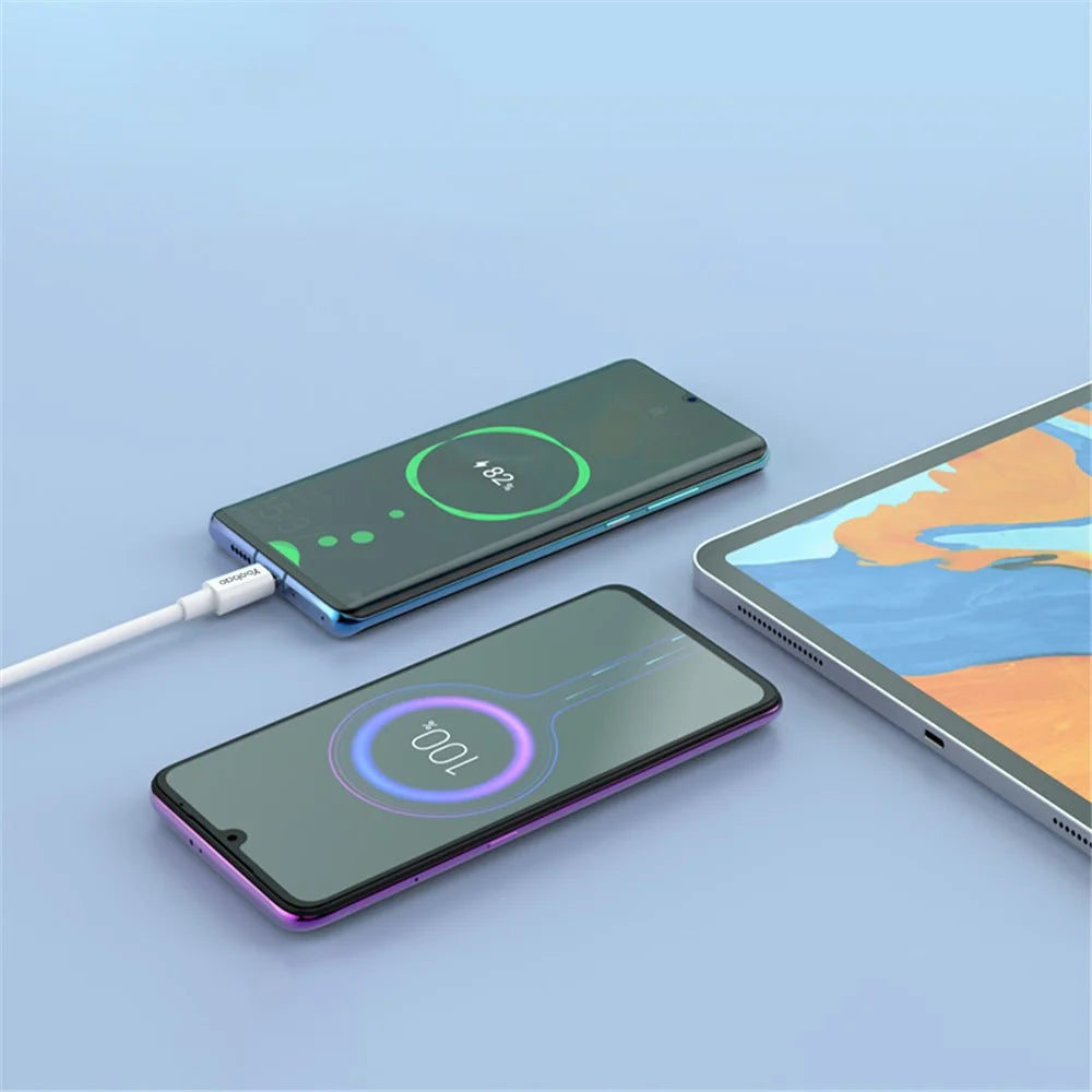 YOOBAO YB-482PD 1.2m USB-C to USB-C Cable PD 60W TPE Phone Charger Cord - 6