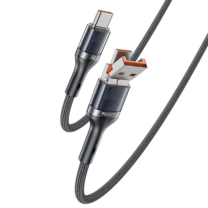 YESIDO CA165C 1.2m USB / Type-C to Type-C PD 60W Fast Charging Cable Braided Data Cable - 1