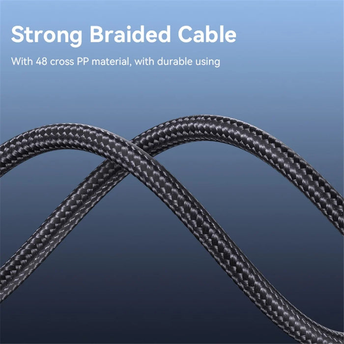 YESIDO CA165C 1.2m USB / Type-C to Type-C PD 60W Fast Charging Cable Braided Data Cable - 5