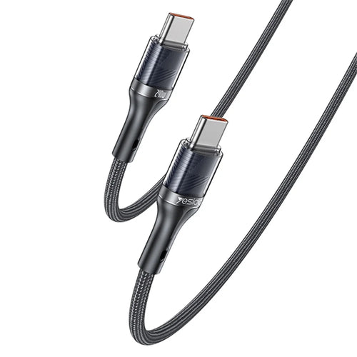 YESIDO CA166 1.2m Type-C to Type-C Data Cable PD2.0 240W Phone Laptop Fast Charging Cord - 1