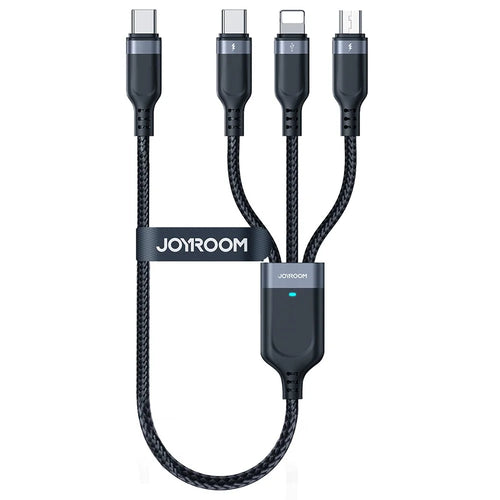 JOYROOM S-A18 0.3m Type-C to Type-C to iP+Type-C+Micro Fast Charging Cable Data Cord - 1
