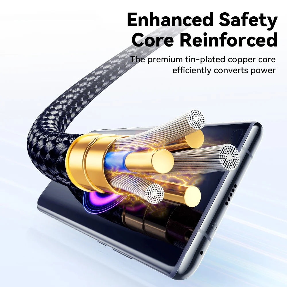 ESSAGER 2m Type-C to Type-C PD 60W Digital Display Cable Phone Tablet Laptop Fast Charging Cable - 3