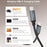 CABLECREATION CC1304 1.83m Type-C to Type-C 240W Fast Charging Wire Nylon Braided Data Cable - 7