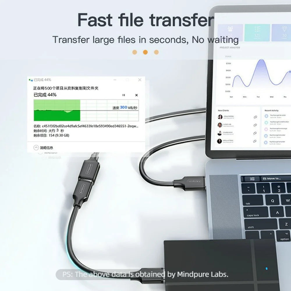 MINDPURE US103 2m Fast Speed USB 3.0 Extension Cable Male to Female Extender Cord for Laptop PC - 5