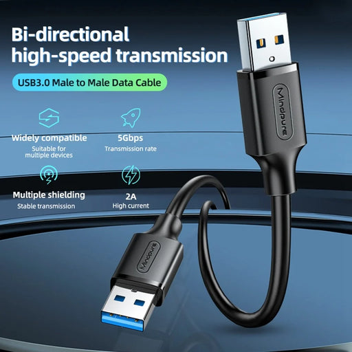 MINDPURE US101 3m High Speed Bi-Directional Data Transfer USB 3.0 Male to Male Extension Cable - 2