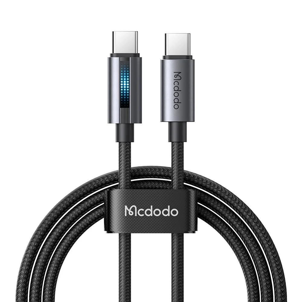 MCDODO CA-5740 1.2m Type-C to Type-C 100W Charging Data Cable with Breathing Light - 1