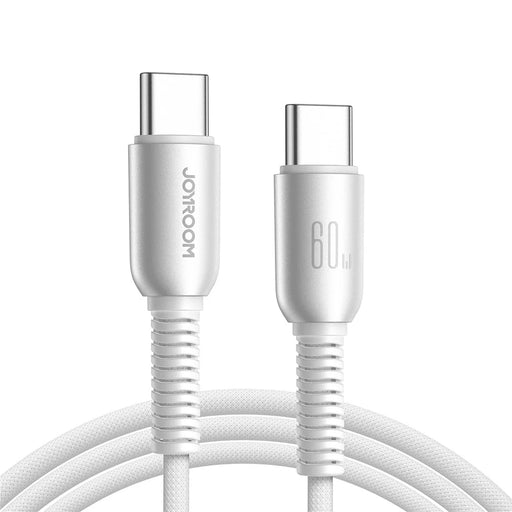 JOYROOM S-A51 1.2m Type-C to Type-C 60W Fast Charging Cable Braided Data Cord for iPhone 16-15 Series - 1
