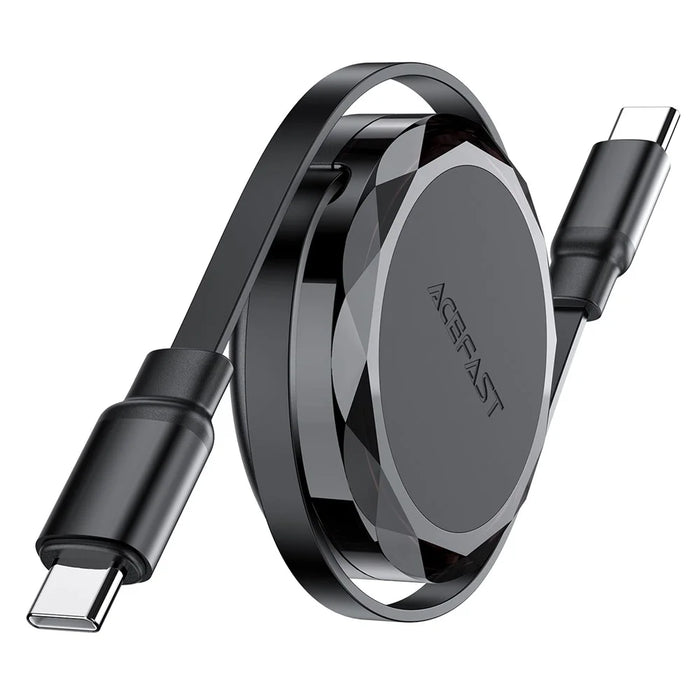 ACEFAST C13-03 0.8m USB-C to USB-C 60W Charging Cable Dual-Way Retractable Data Cable - 1