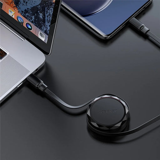 ACEFAST C13-03 0.8m USB-C to USB-C 60W Charging Cable Dual-Way Retractable Data Cable - 2