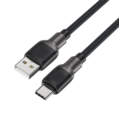 ACEFAST C10-04 1.2m USB-A to USB-C 3A Charging Cable Data Transfer Braided Silicone Cable - 1