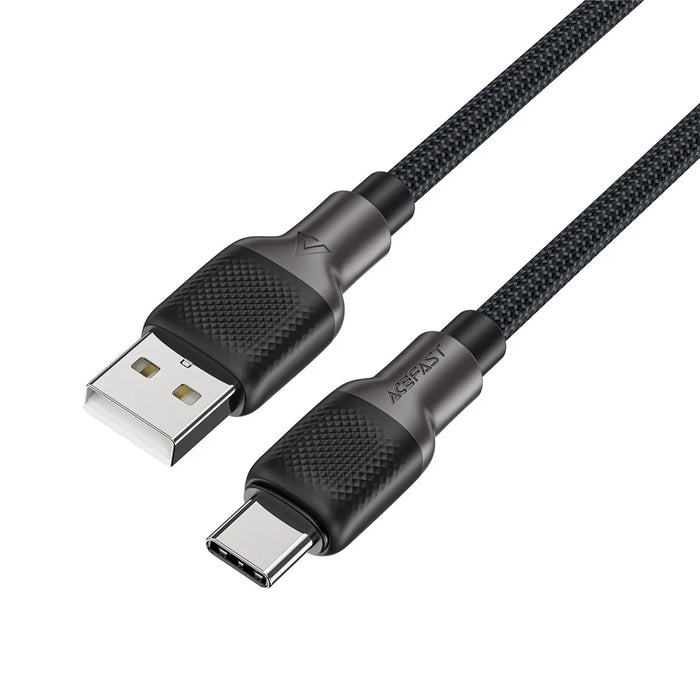 ACEFAST C10-04 1.2m USB-A to USB-C 3A Charging Cable Data Transfer Braided Silicone Cable - 1
