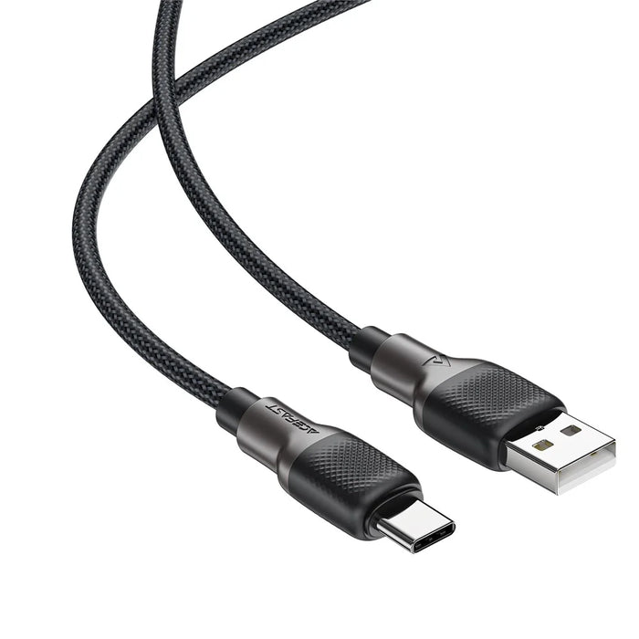 ACEFAST C10-04 1.2m USB-A to USB-C 3A Charging Cable Data Transfer Braided Silicone Cable - 4