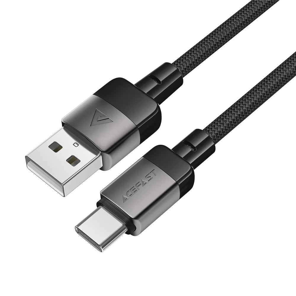 ACEFAST C9-04 1.2m USB-A to USB-C 3A Fast Charging Cable Braided Data Cord - 1