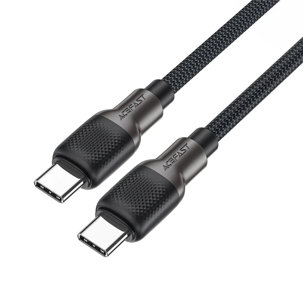 ACEFAST C10-03 1.2m USB-C to USB-C 60W Fast Charging Cable Silicone Braided Data Cord - 1